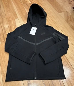 Nike Sportswear Big Kids Tech Fleece Hoodie Black HV5867 010 KIDS LARGE - Picture 1 of 4