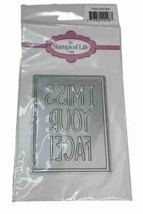 Stamps Of Life I Miss Your Face Die - Picture 1 of 5