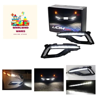 Xenon White LED Daytime Running Lights Compatible With 2015-2017 Hyundai Sona... - Image 1 of 4