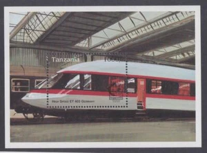 LRT154 - LOCOMOTIVE RAILROAD TRAIN STAMPS TANZANIA 2004 TRAINS MNH - Picture 1 of 1