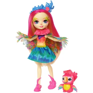 Enchantimals Peeki Parrot Doll and Sheeny Figure FJJ21