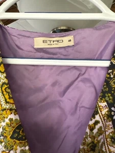 Etro Milano Kleid mehrfarbig Baumwolle 40 Mischung Jersey Multi Muster Größe 40 EUC - Bild 1 von 4