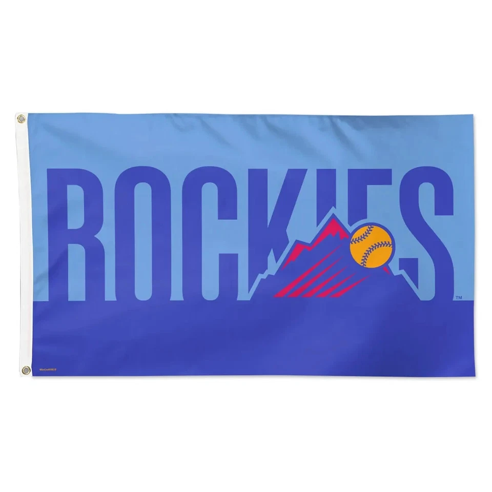 COLORADO ROCKIES CITY CONNECT LOGO 3'X5' DELUXE FLAG NEW WINCRAFT - Image 1 of 1