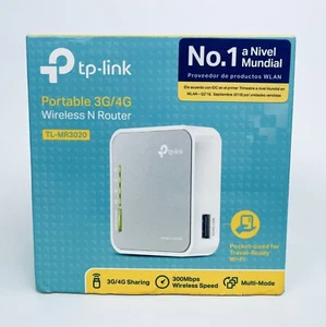 TP-LINK TL-MR3020 Portable 3G 4G USB Modem Wireless N WiFi 300Mbps Router - Picture 1 of 6