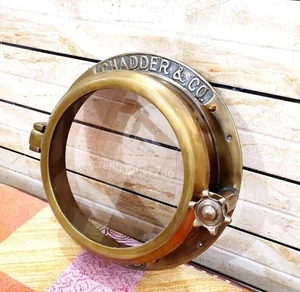 Antique Finish Porthole, Maritime Port Hole Boat Ship Window Wall Porthole Item - Picture 1 of 6