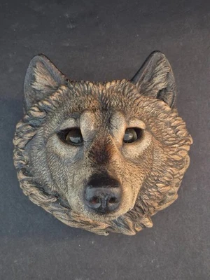 Aplique de lobo ediciones Windstone raro ojos de vidrio M Pena montaje en pared luz de té como nuevo Foto 1 de 4
