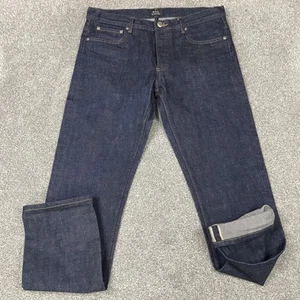 APC Jeans Mens 31 (Fit 32x32) Petit New Standard Selvedge Button Fly Wallet Fade - Picture 1 of 12