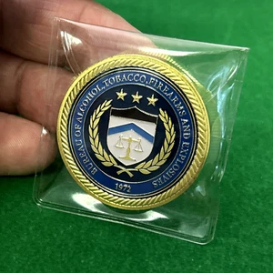 Premium Golf Ball Marker Coin Token 1,5" Metallo-ATF Washington DC - Foto 1 di 4