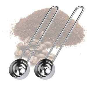 2 cucharas medidoras de café cucharas leche mineral en polvo acero inoxidable - Imagen 1 de 12