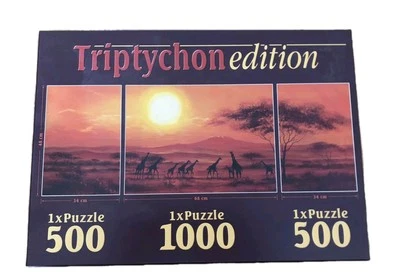 SpielSpass Puzzle Triptychon edition, Safari 2000 Teile , gebraucht - Bild 1 von 4