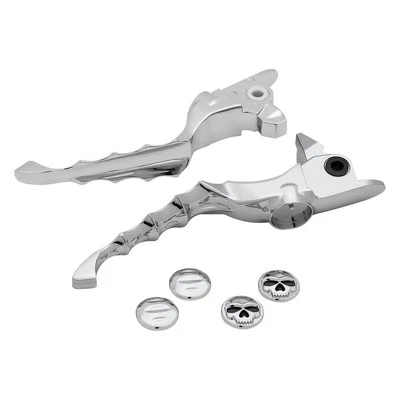 For Harley-Davidson Road King 2017-2018 Kuryakyn 1984 Zombie Chrome Levers Foto 1 de 2