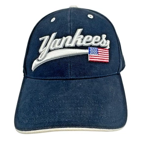 New York Yankees Hat Cap Mens Large American Flag Twin Enterprise Navy White - Picture 1 of 8