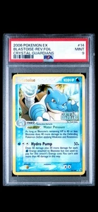 2006 Pokemon EX Crystal Guardians Blastoise #14 Rare Reverse Foil PSA 9 - Picture 1 of 1