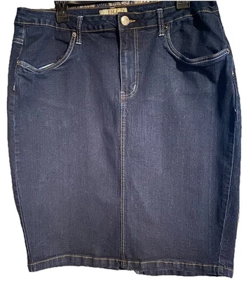 Falda vaquera talla 18 cintura elástica Foto 1 de 4