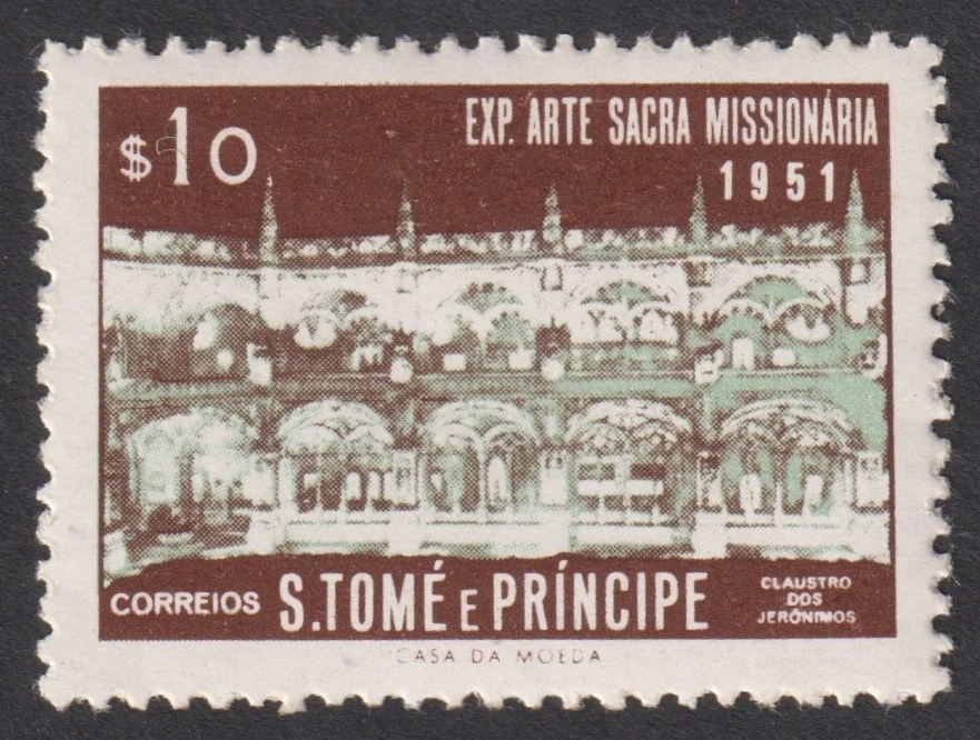 SAO TOME +PRINCIPE  1953 Missions Art Exhibit. M/Mint    (L21) - Image 1 of 1