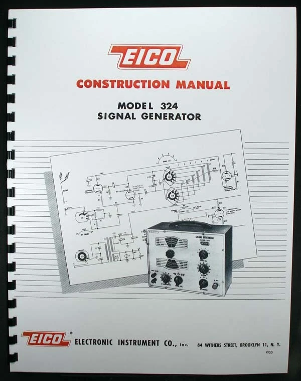 Manual de construcción del generador de señal EICO modelo 324  Foto 1 de 1