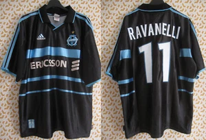 Maillot Olympique Marseille 2000 Ravanell #11 Vintage Adidas OM Ericsson - L - Bild 1 von 12