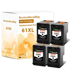 4PK 61XL Black Ink Cartridge FOR HP ENVY 4507 4508 4509 5530 5531 5532 5534 5535 - Picture 1 of 10
