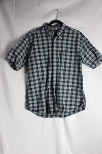 Dockers Short Sleeve Shirt Men’s Large Plaid Button Down - Picture 1 of 4