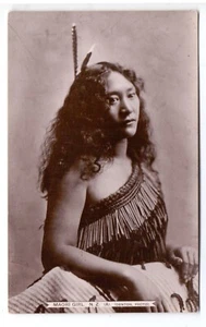 NEUSEELAND um 1910 PPC MAORI MÄDCHEN UNBENUTZT - Bild 1 von 2