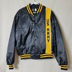 VTG 80s SWINGSTER U.S. ARMY BOMBER JACKET MEN'S XL BLACK/YELLOW UNION MADE USA