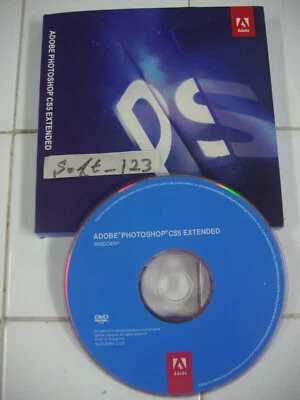 Adobe Photoshop CS5 Extended 64 & 32 bit for Windows Full Retail w/Serial Number - Image 1 of 4