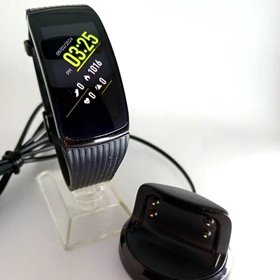 Samsung Gear Fit2 Pro Large Smart Activity Fitness tracker watch Black - Image 1 of 4