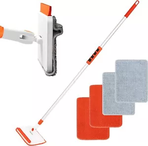 Wall & Baseboard Cleaner Mop Tool with-49-Long Handle for Cleaning Window Floo - Foto 1 di 6