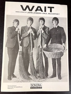 THE BEATLES SELTENE NOTEN "WAIT" - SONORA - RAR!  3511 - Bild 1 von 3