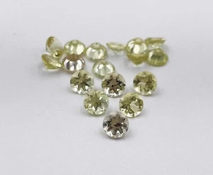 Natural Good Quality Yellow Beryl Round Cut Loose Gemstone 5 Pcs 5 MM 2.30 CT - Picture 1 of 7