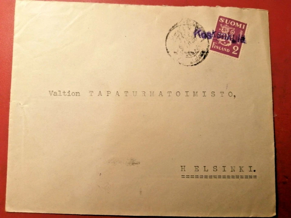 Finlandia*Carta*con matasellos de línea - Koskenkylä *MIRA  Foto 1 de 1