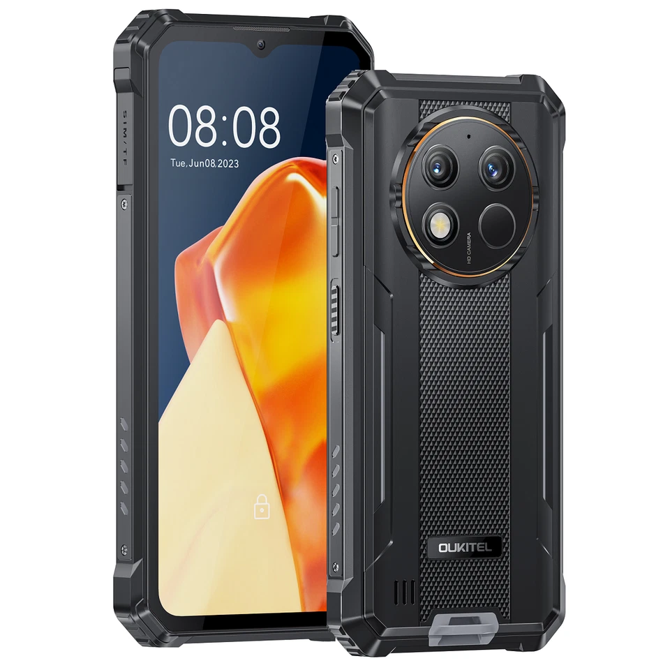 NFC IP68 Waterproof Oukitel WP28E Rugged Smartphone 10600mAh 6.52Inch Android 14 - Image 1 of 4