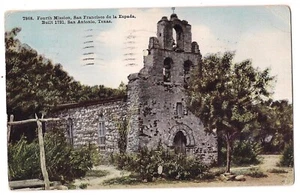 FOURTH MISSION San Francisco de la Espada San Antonio Texas TX Postcard DB 1914 - Picture 1 of 2