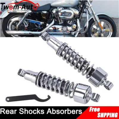 Amortiguadores traseros cromados para Harley Road King Electra Street Glide Tour Glide 1980-UP Foto 1 de 4
