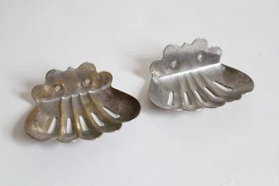 антикварный кухонный держатель для мыла для ванной ПАРА | винтажный ар-деко викторианский никель для ванны - Изображение 1 из 4