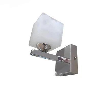 IDEAL LUX Applique moderna in metallo cromato vetro specchio bagno parete muro 1 LUCE E14