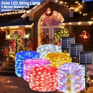 100-300 LED Solar Fairy String Light Copper Wire Outdoor Waterproof Garden Decor - Picture 1 of 19