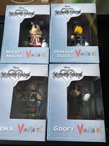4 x Disney Kingdom Hearts Vinimate 4” ACTION FIGURE Diamond Select Full Set - Picture 1 of 5