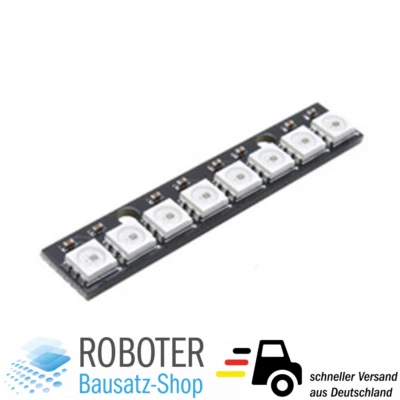 8Bit RGB LED-Leiste Stick WS2812 Chip wie Neopixel für Arduino Raspberry Pi ect.