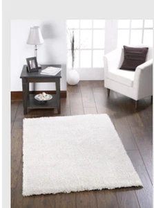 Tappeto shaggy moderno Origins Chicago Sparkle Twist avorio nuovo 9 colori altre taglie - Foto 1 di 3
