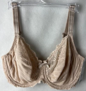 Chantelle Bra Size 32DD Rive Gauche 3281 Underwire 3 Part Bra Cappuccino A76 - Picture 1 of 18