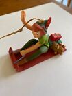 Disney Grolier Peter Pan on Sled Christmas Ornament