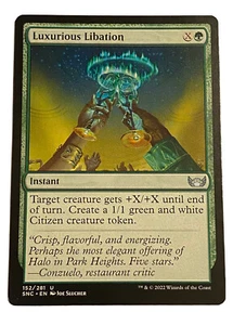 X2 LUXURIOUS LIBATION NEW CAPENNA MTG INSTANT GREEN UNCOMMON NM - Picture 1 of 5