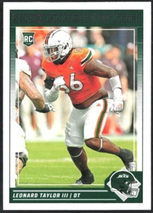 2024 Panini Score Rookie #396 Leonard Taylor III New York Jets - Picture 1 of 2