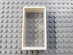 Lego weißer 2x4x6 Rahmen mit durchscheinender klarer Tür - Bild 1 von 1