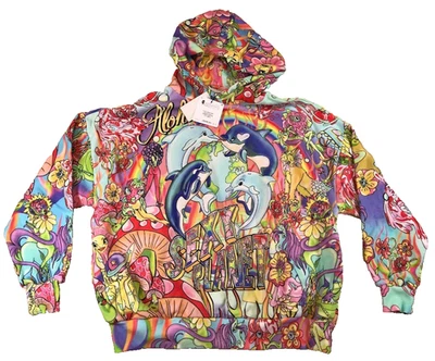 Suéter colorido con capucha para mujer Desigual Maria Escote nuevo con etiquetas, talla M Foto 1 de 4