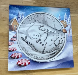 2015 Canada $20 Fine Silver Coin - Ginger Breadman & COA - Picture 1 of 5