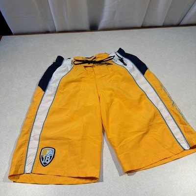 Board Shorts amarillos Zero Exposure para niños talla grande 14/16 Foto 1 de 4