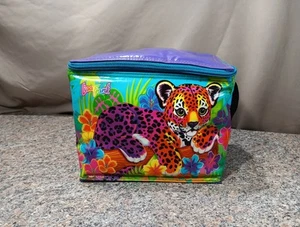 Lisa Frank Hunter Lunch Bag Box Tote VTG 90's Cheetah Small Good Condition - Picture 1 of 15
