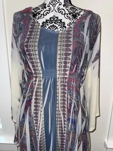New Dress, One World, Tunic Draping BoHo Stretch MSRP-$58.00 Sz M - Picture 1 of 9